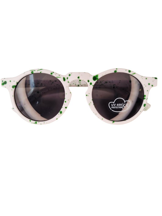 Kinderzonnebril Beach speckle groen | zonnebril