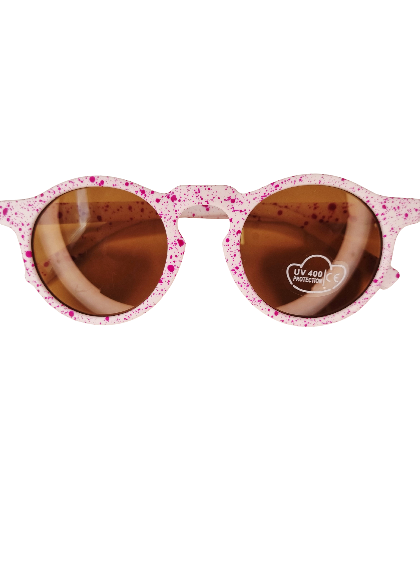 Kinderzonnebril Beach speckle roze | zonnebril