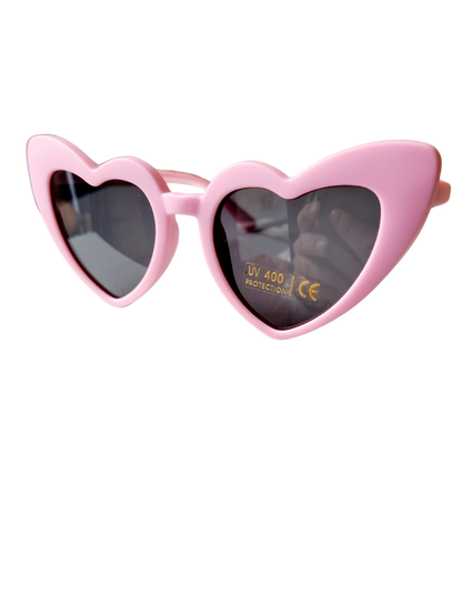 Kinderzonnebril siliconen Hart  roze