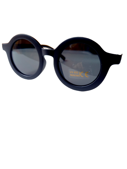 Kinderzonnebril retro zwart 