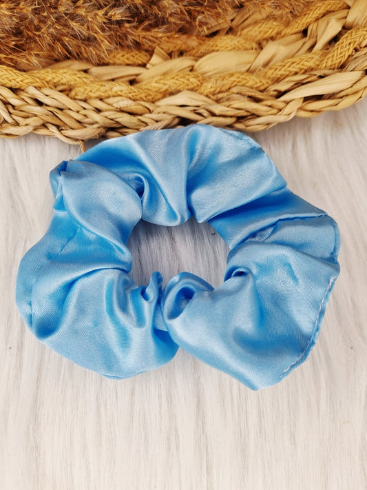 Satijnen Scrunchie Babyblauw