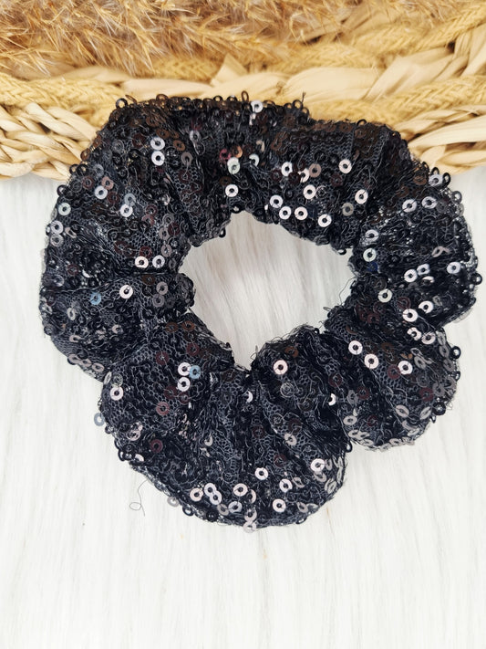 Scrunchie Sparkle Zwart