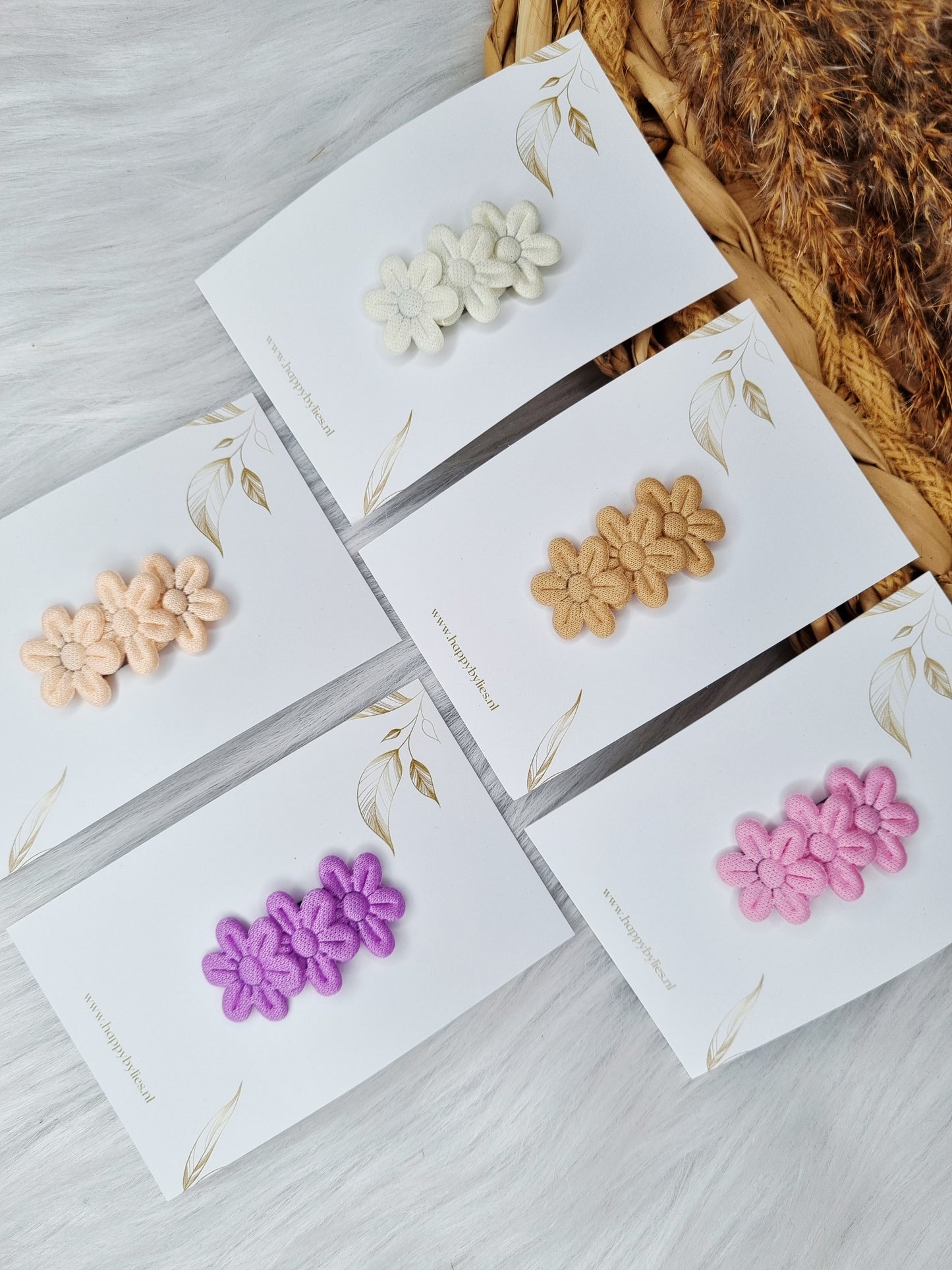 Anti-slip haarspeldje bloem soft
