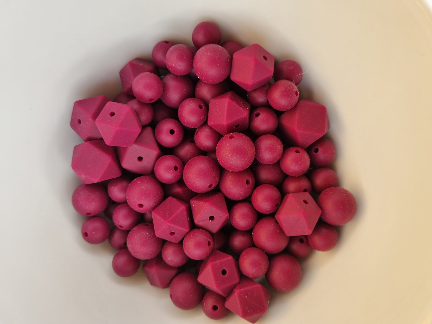 Siliconen kralen Aubergine