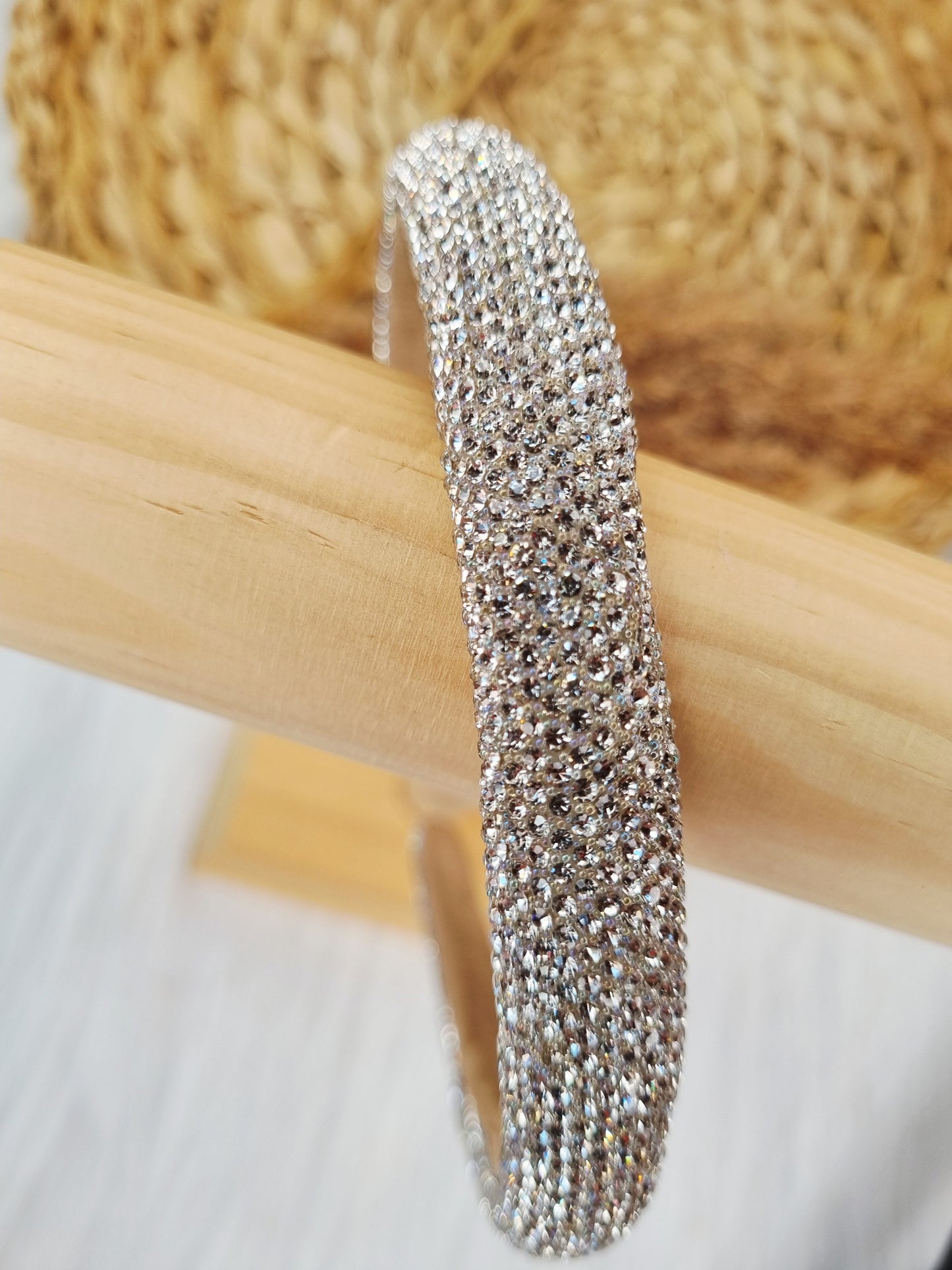 Diadeem strass Zilver