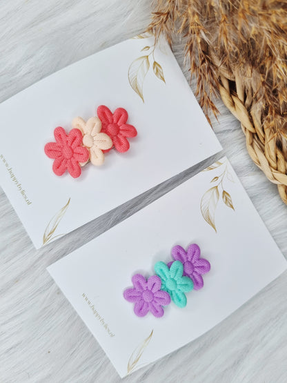Anti-slip haarspeldje bloem soft mix 