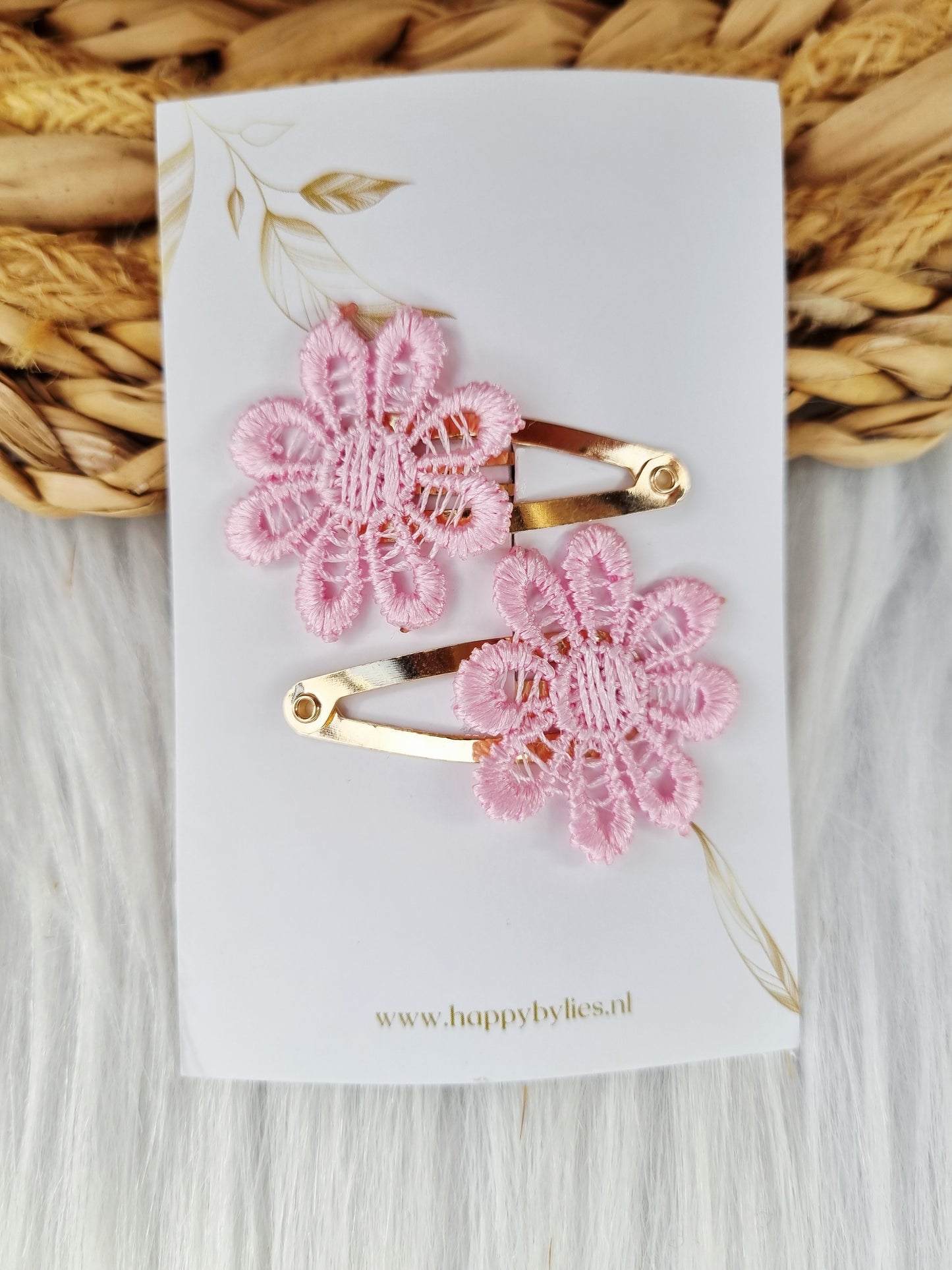 Haarspeldje Blossom 2 stuks roze