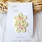 Haarspeldje anti slip cherry blossom geel