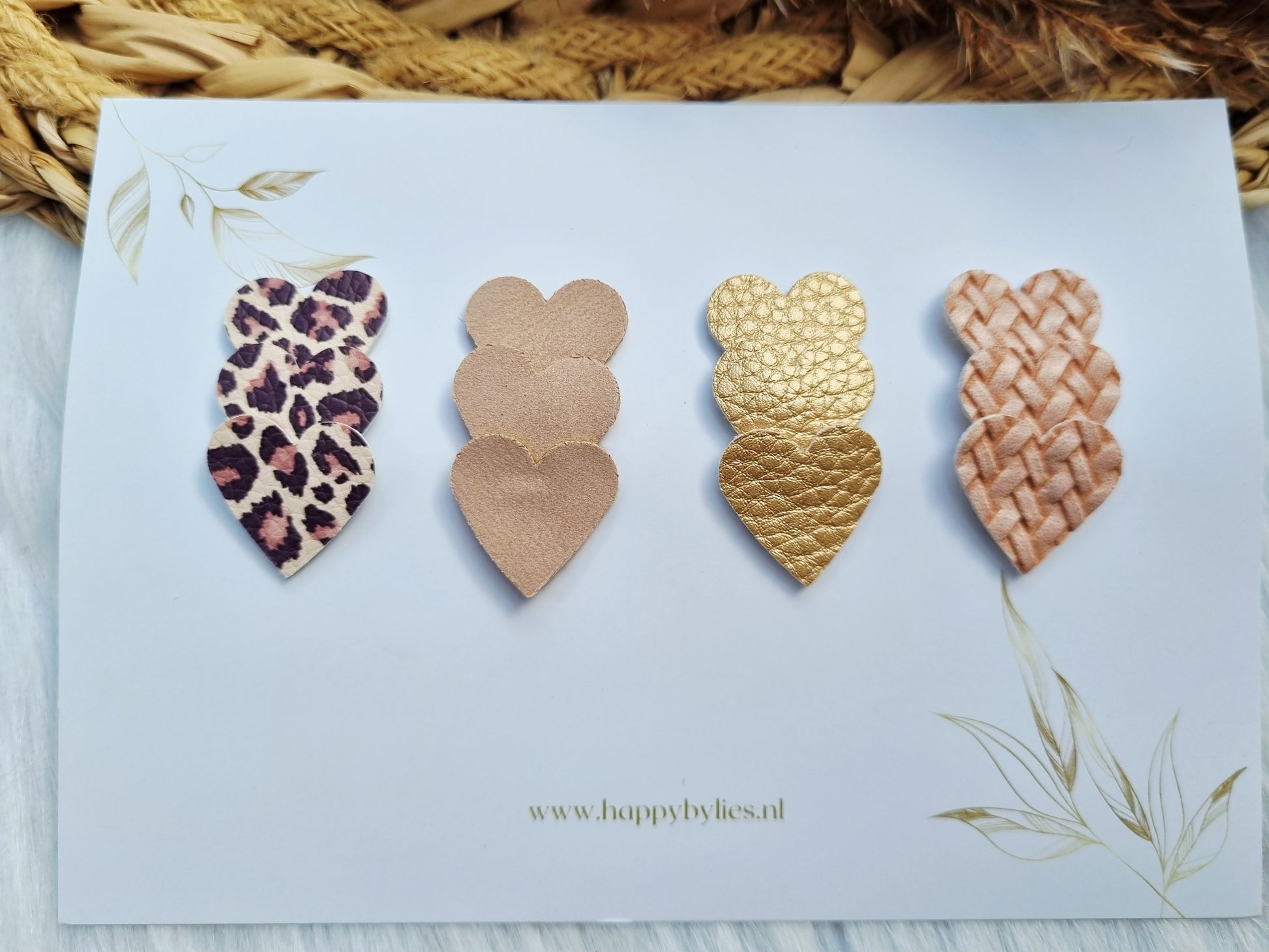 Leatherlook anti-slip haarspeldjes mira hart