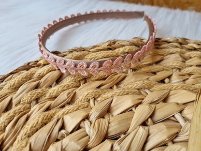 Diadeem hearts roze