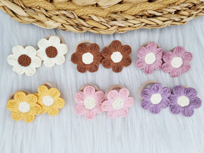 Mini haarelastiekjes peony 2 stuks