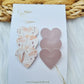 Leatherlook anti-slip haarspeldjes Liv hart