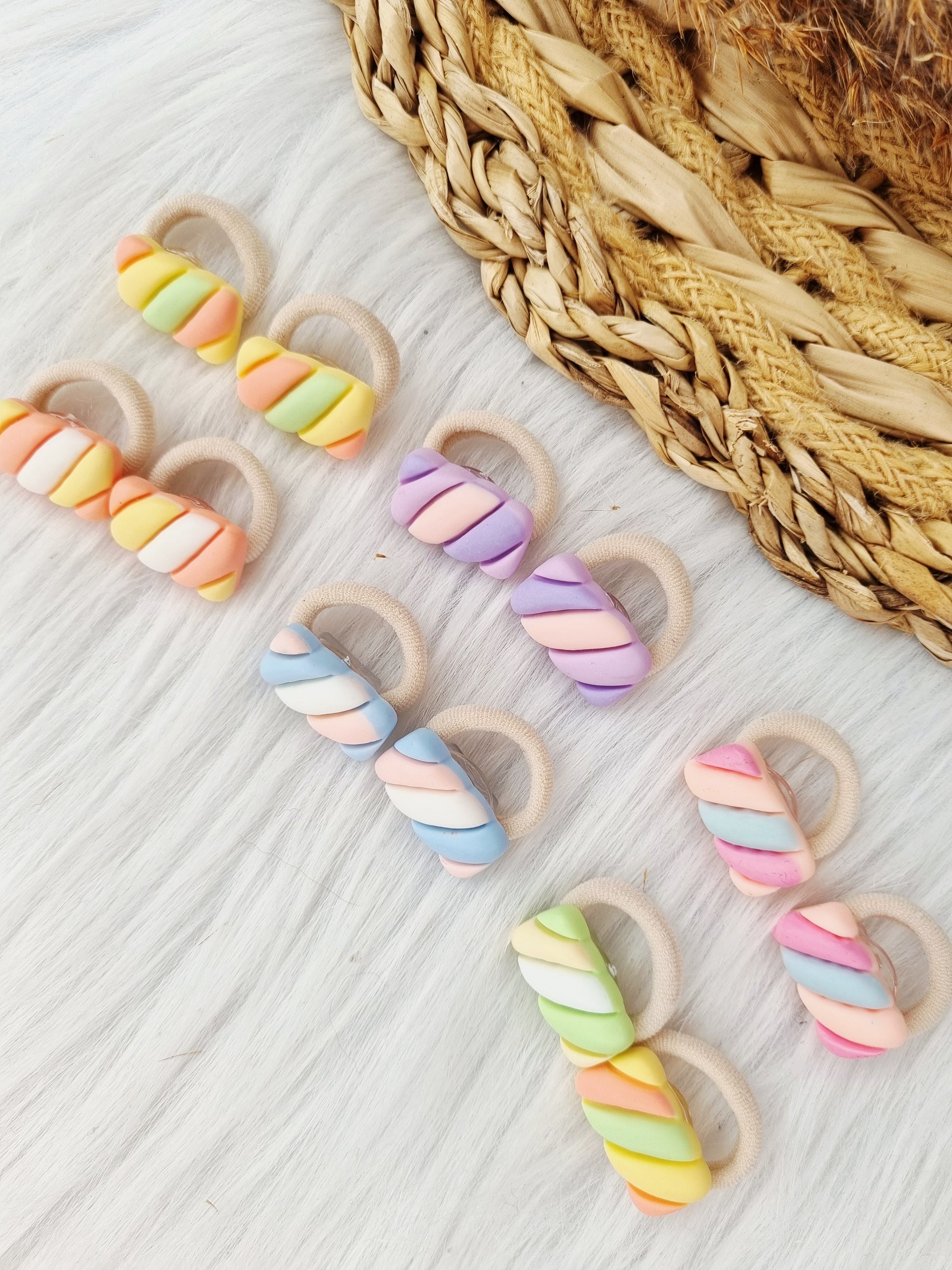 Mini haarelastiekjes spekje 2 stuks