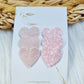 Leatherlook anti-slip haarspeldjes Lot hart