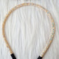 Diadeem Glitter beige