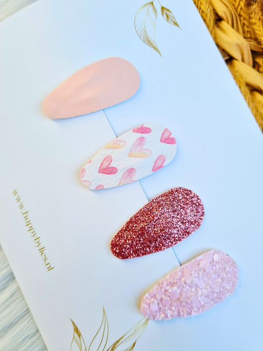 Leatherlook haarspeldjes Nien ovaal