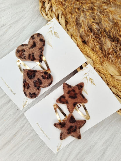  Haarspeldje Leopard 2 stuks