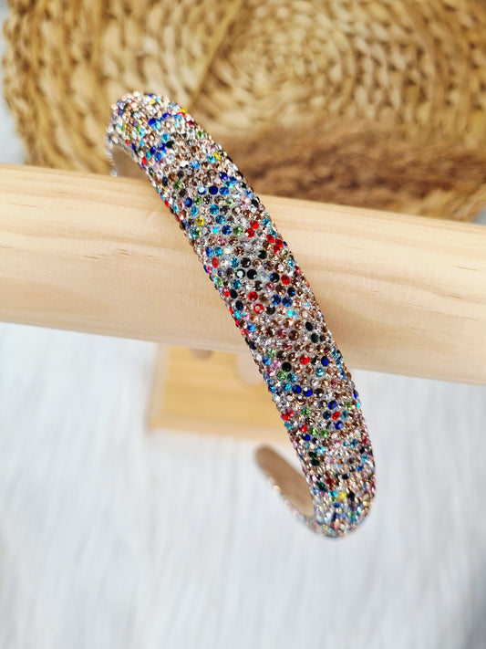 Diadeem strass Multicolor