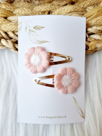 Haarspeldje jasmin 2 stuks roze