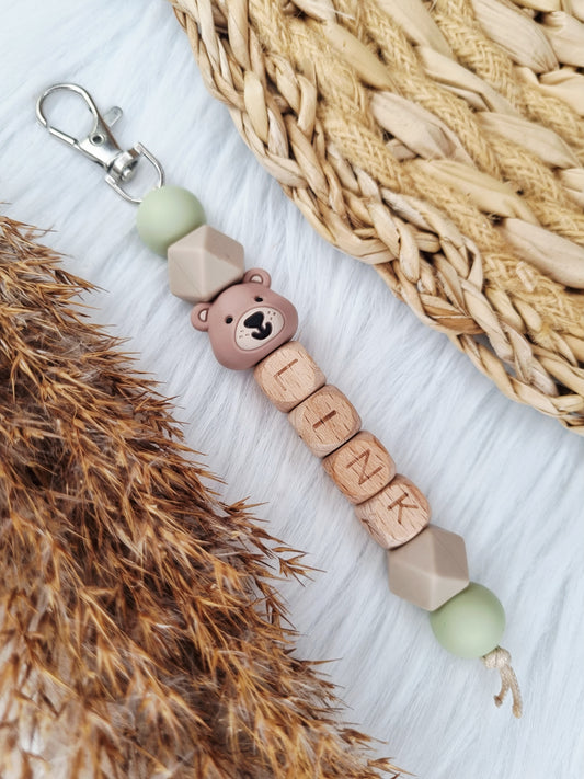 Sleutelhanger figuurtje (Jouw eigen ontwerp) beer, sage, klei