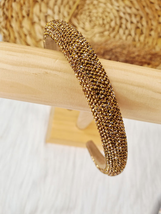Diadeem strass Goud