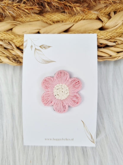 Anti-slip haarspeldje Peony roze