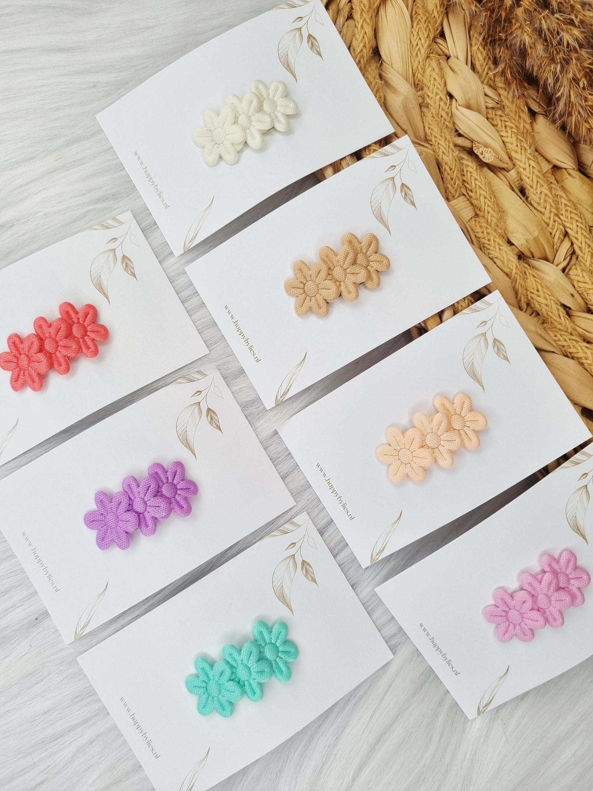 Anti-slip haarspeldje bloem soft