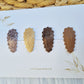 Leatherlook haarspeldjes luna ribbel