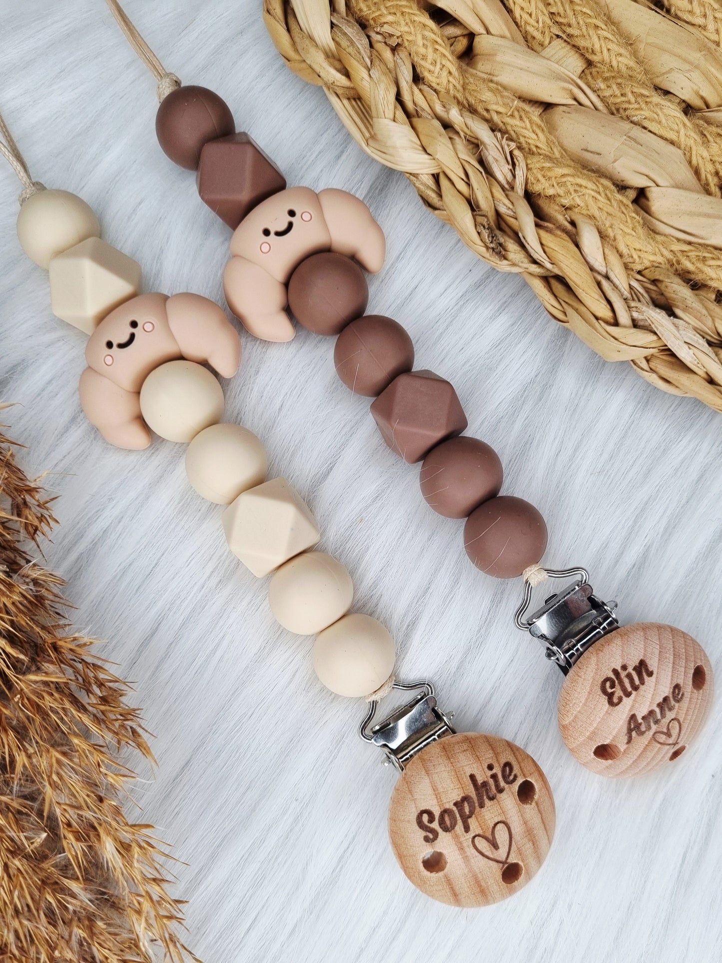 Newborn speenkoord met figuurtje (Jouw eigen ontwerp)