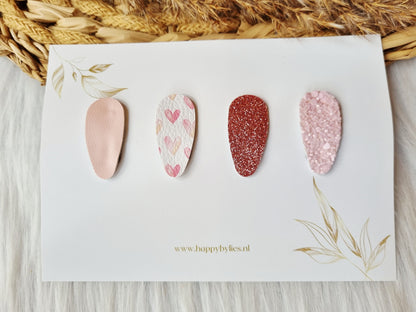 Leatherlook haarspeldjes anti-slip Nien