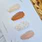 Leatherlook haarspeldjes Elke ribbel