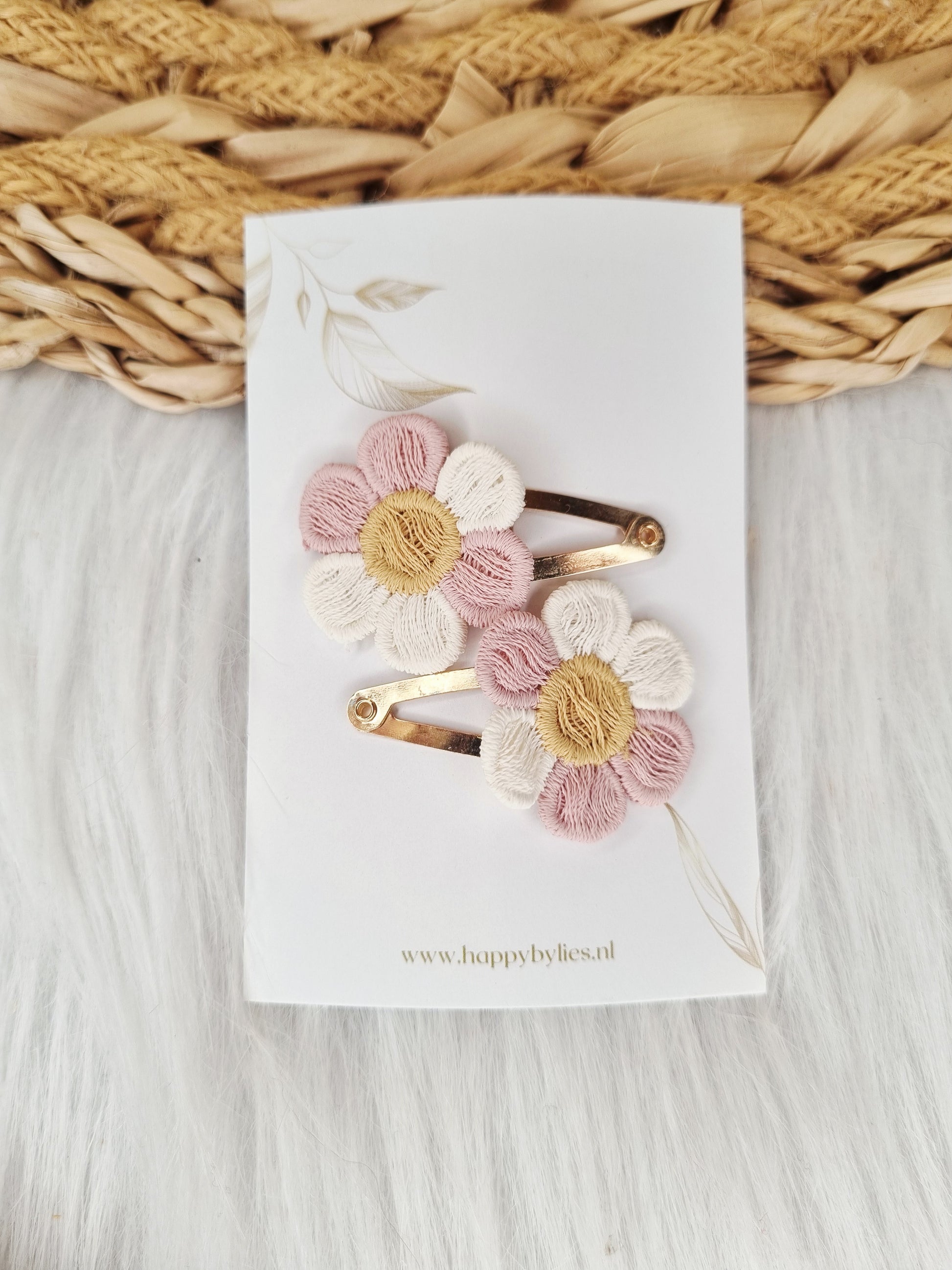 Haarspeldje Lily 2 stuks roze