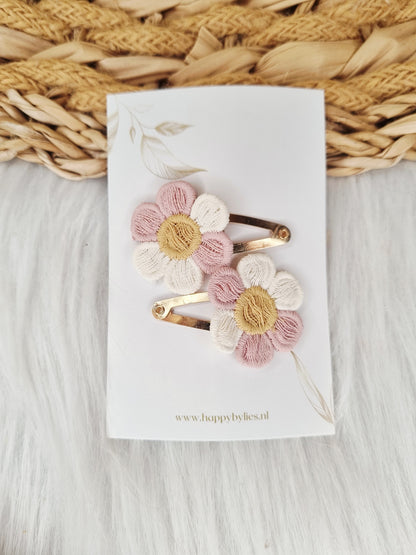 Haarspeldje Lily 2 stuks roze
