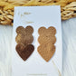 Leatherlook anti-slip haarspeldjes dua hart