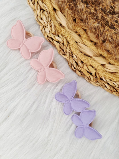 Mini haarelastiekjes Vlinder 2 stuks
