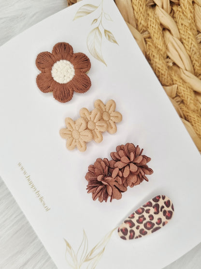Anti-slip haarspeldjes set fleur