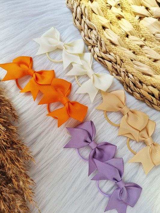 Haarelastiekje strik (lint) Fayen 2 stuks