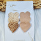 Leatherlook anti-slip haarspeldjes ize hart