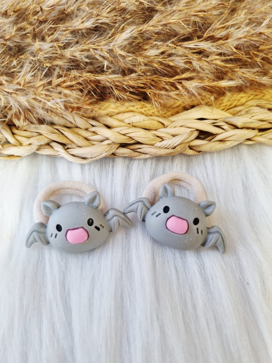 Mini haarelastiekjes Vleermuis 2 stuks (halloween)