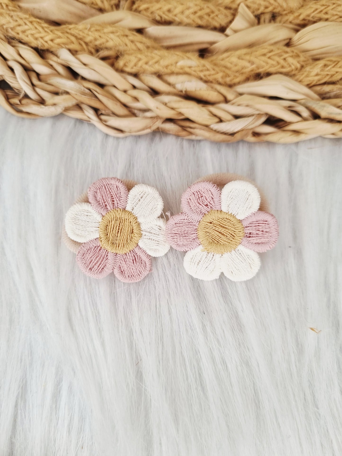Mini haarelastiekjes Lily 2 stuks roze