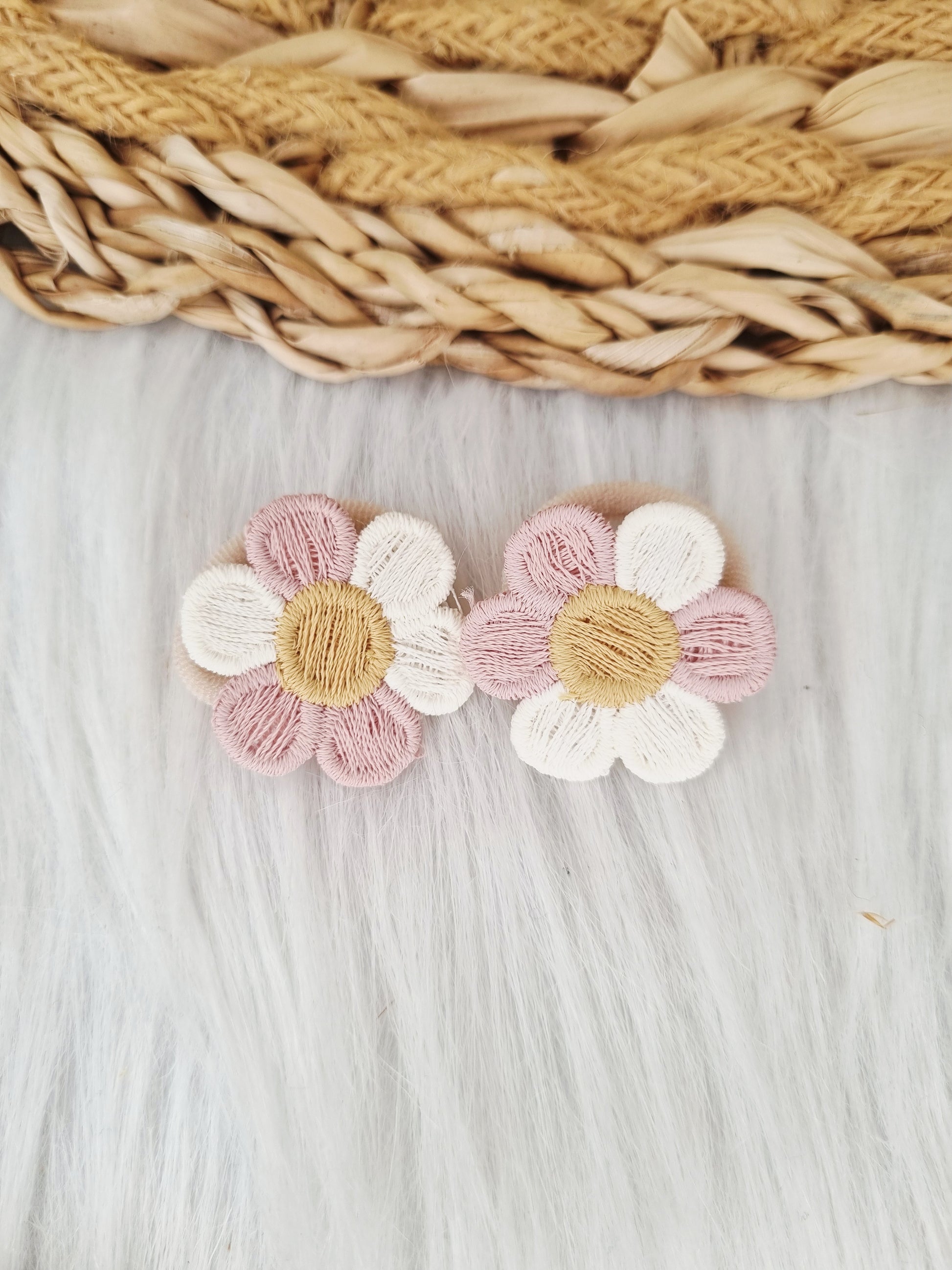 Mini haarelastiekjes Lily 2 stuks roze