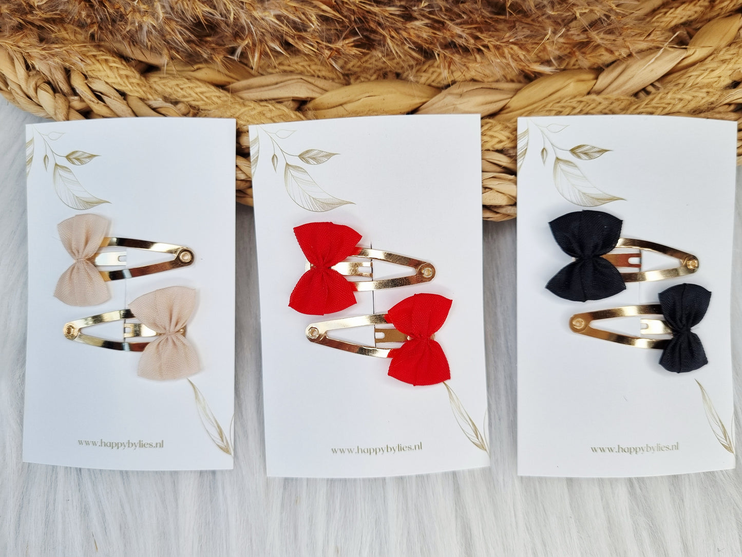 Haarspeldje Mini strik 2 stuks