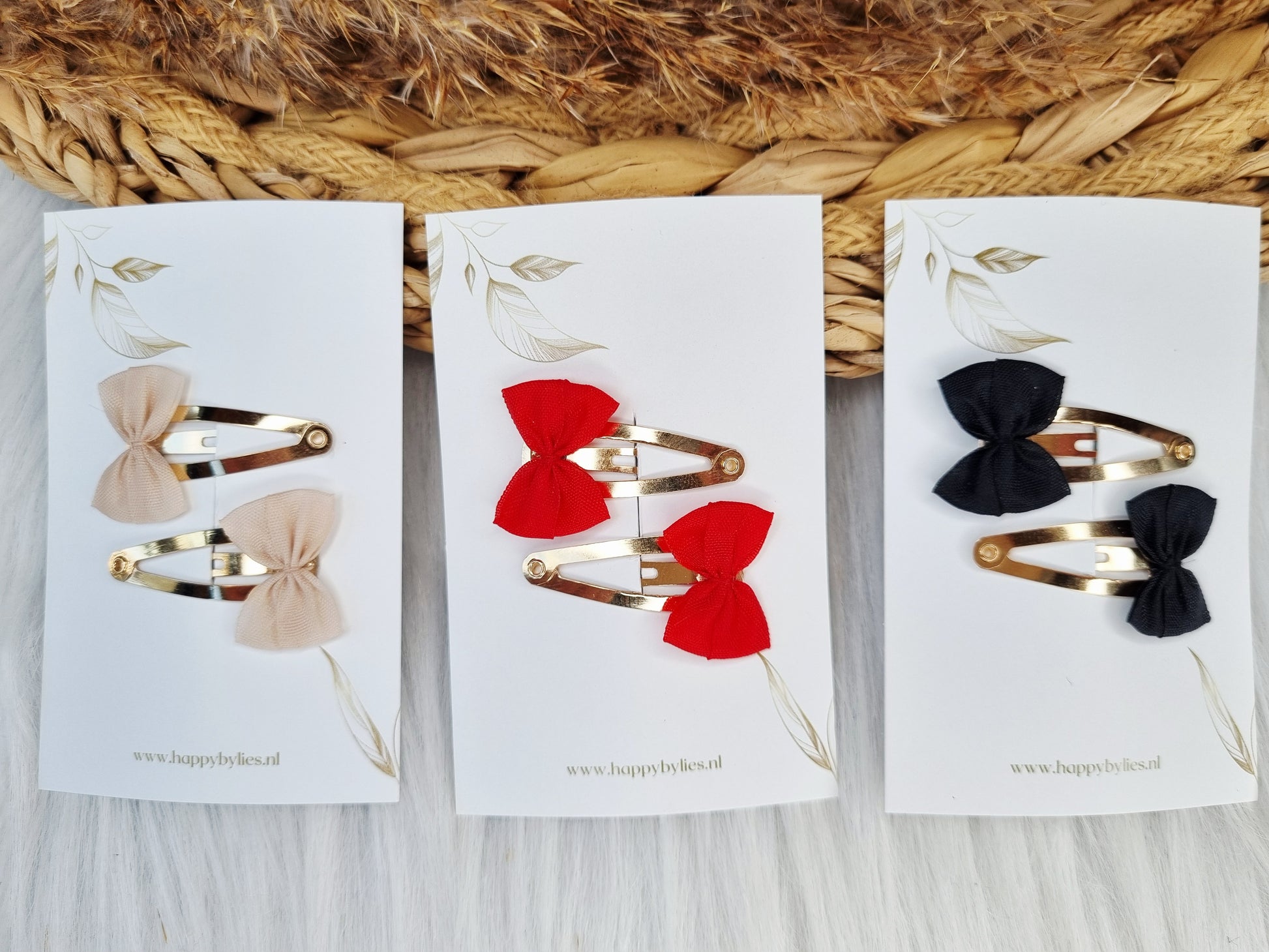 Haarspeldje Mini strik 2 stuks