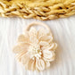 Haar elastiekje dahlia beige