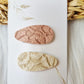 Leatherlook anti-slip haarspeldjes sky