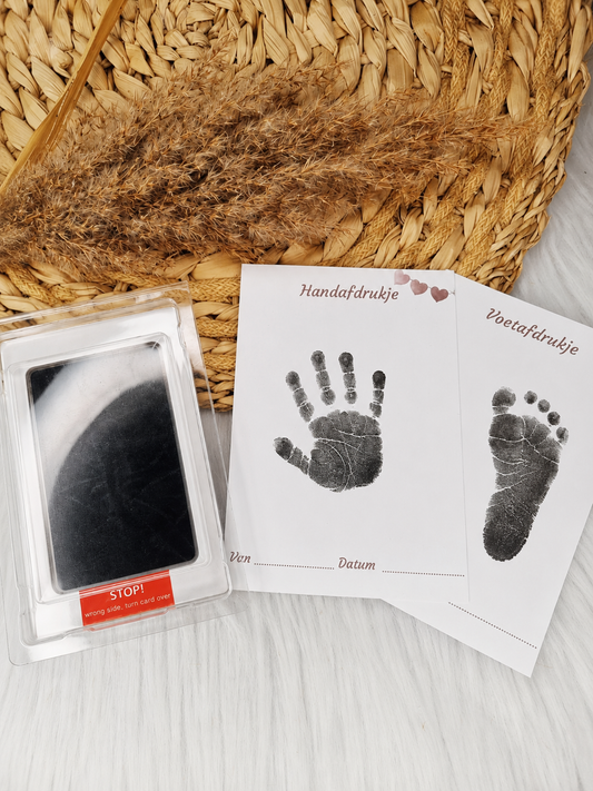 Baby Hand- & Voetafdruk Set – Zonder Vieze Handjes of Voetjes