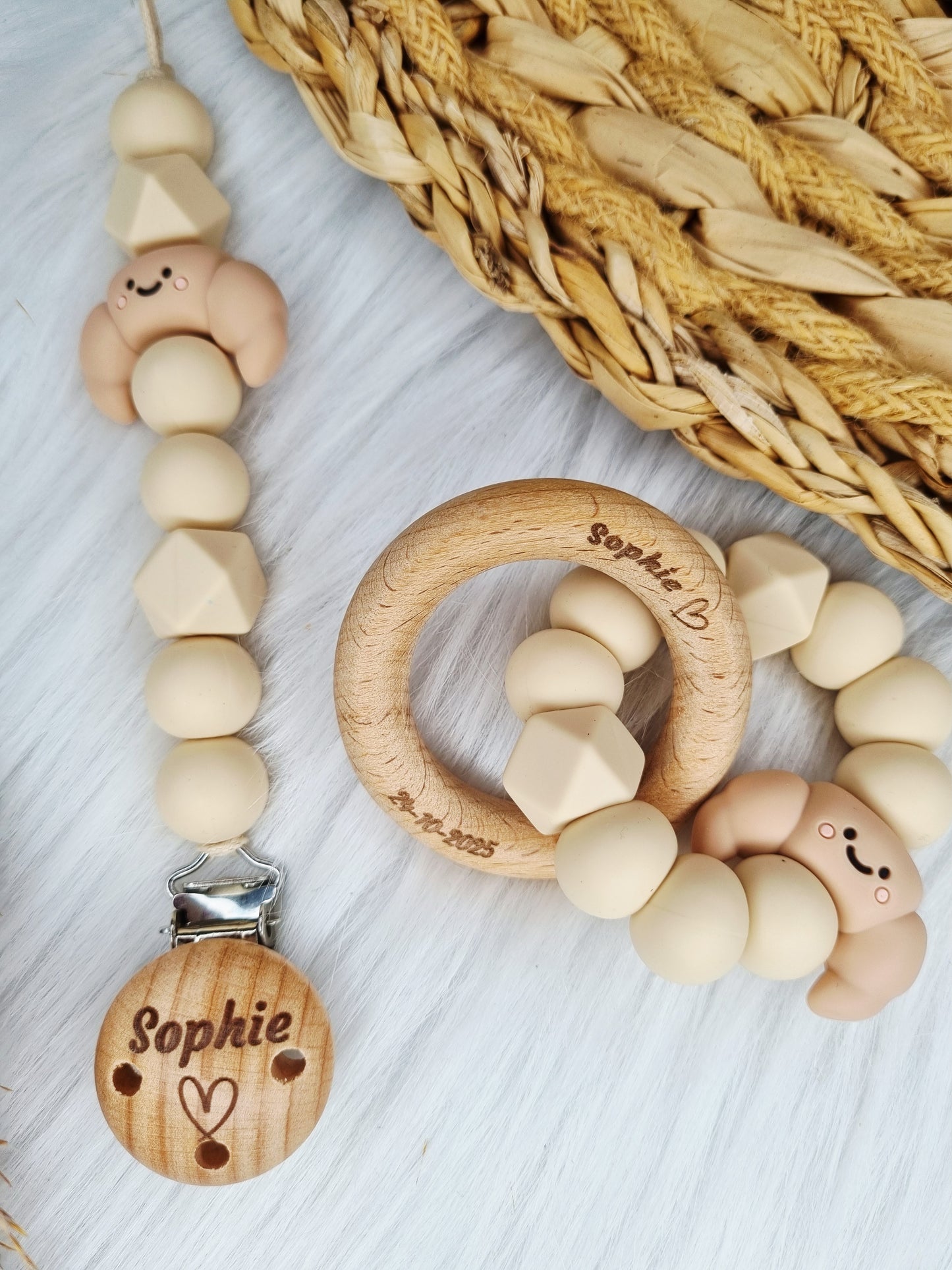 Newborn speenkoord met figuurtje (Jouw eigen ontwerp)