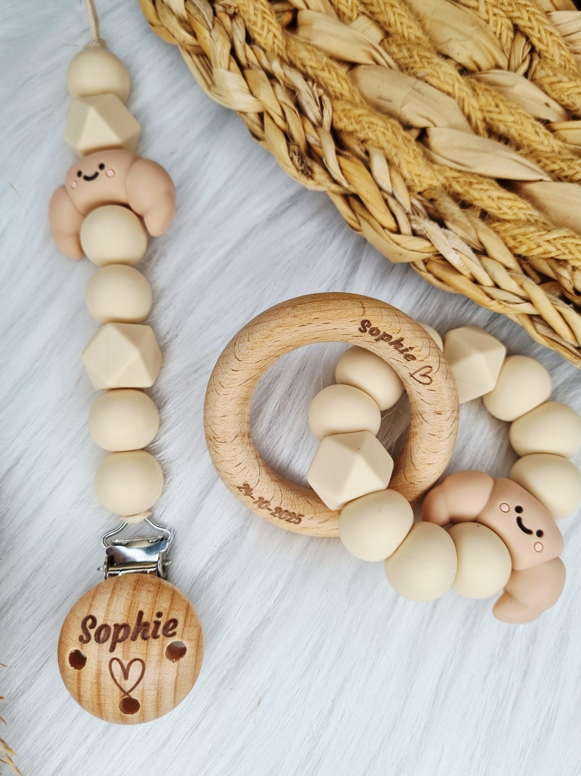 Newborn speenkoord met figuurtje (Jouw eigen ontwerp)