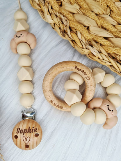 Newborn speenkoord met figuurtje (Jouw eigen ontwerp)