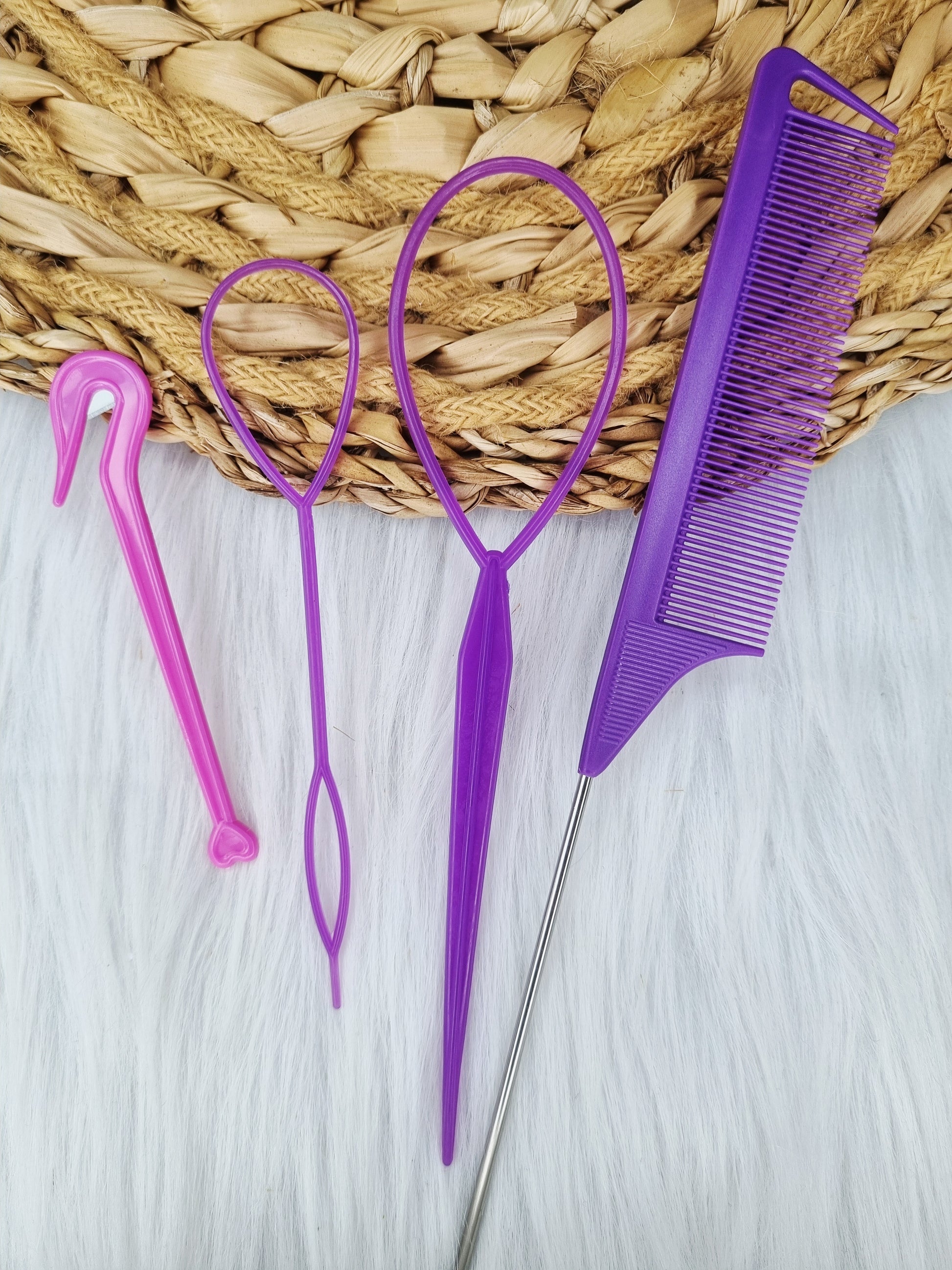 Haar Styling Tool Set – 4-delig paars